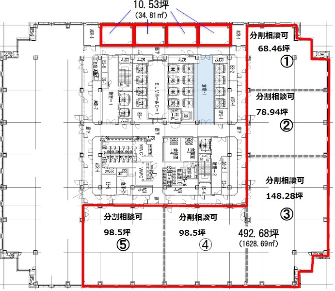 品川グランドセントラルタワー 24階 492 68坪 賃貸オフィス詳細 1038 Office Cube東京